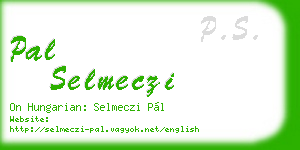 pal selmeczi business card
